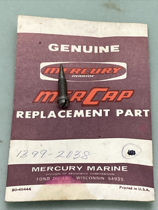 NEW GENUINE MERCURY QUICKSILVER 1399-2038 IDLE ADJUSTMENT SCREW, NLA
