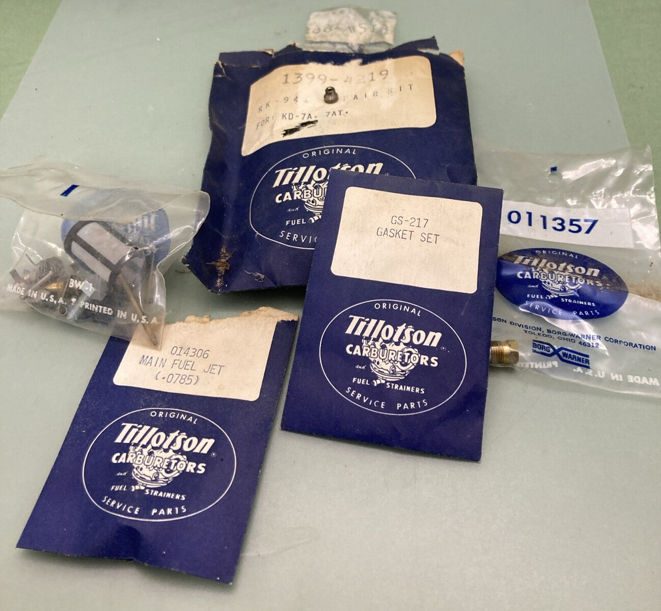 NEW GENUINE MERCURY QUICKSILVER 1399-4219 CARBURETOR REPAIR KIT, NLA