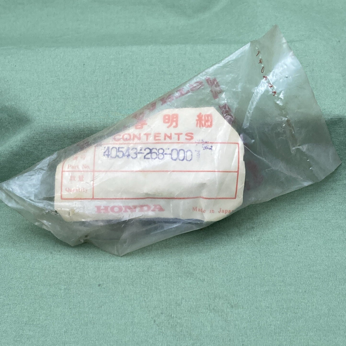 NEW GENUINE HONDA 40543-268-000 ADJUSTER, DRIVE CHAIN