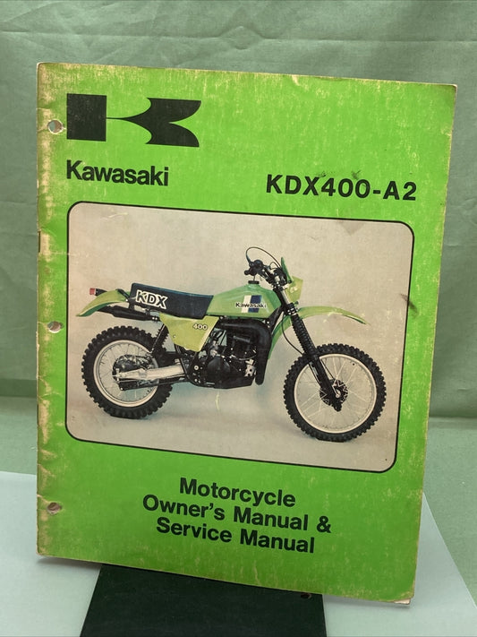 GENUINE KAWASAKI 99963-0029-01 OWNER'S AND SERVICE MANUAL KDX400-A2