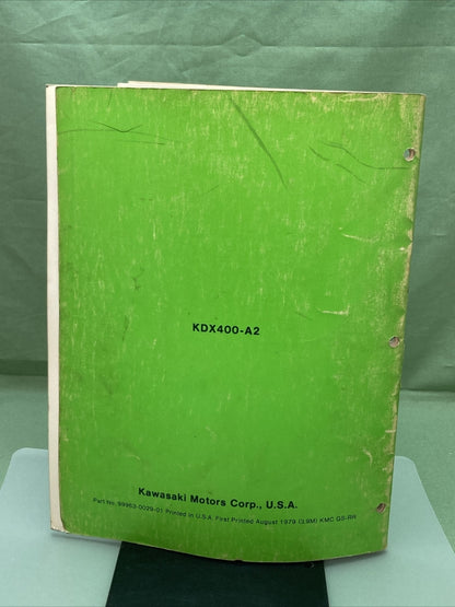 GENUINE KAWASAKI 99963-0029-01 OWNER'S AND SERVICE MANUAL KDX400-A2