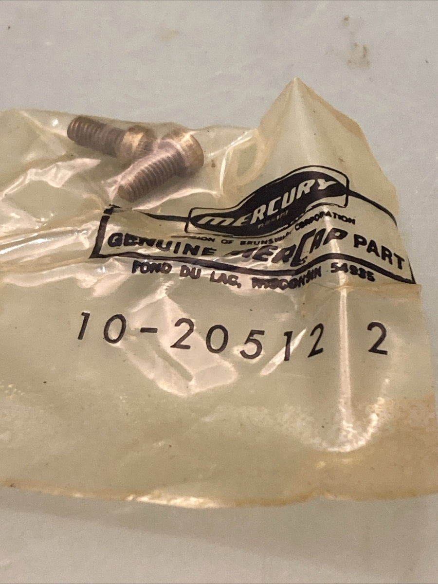 QTY 2 NEW GENUINE MERCURY QUICKSILVER 10-20512 SCREW