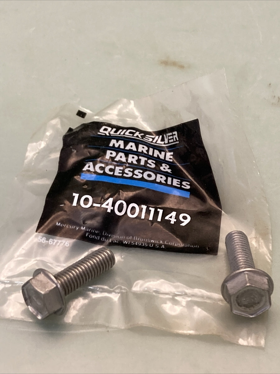 QTY 2 NEW GENUINE MERCURY QUICKSILVER 10-40011149 SCREW