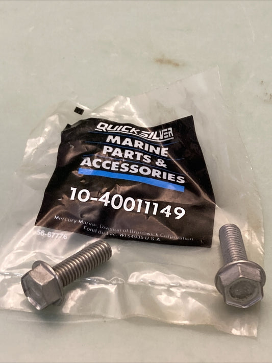 QTY 2 NEW GENUINE MERCURY QUICKSILVER 10-40011149 SCREW