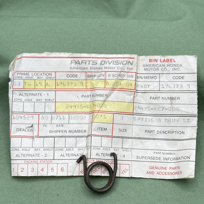 NEW GENUINE HONDA 24435-KE7-000 GEARSHIFT DRUM SPRING