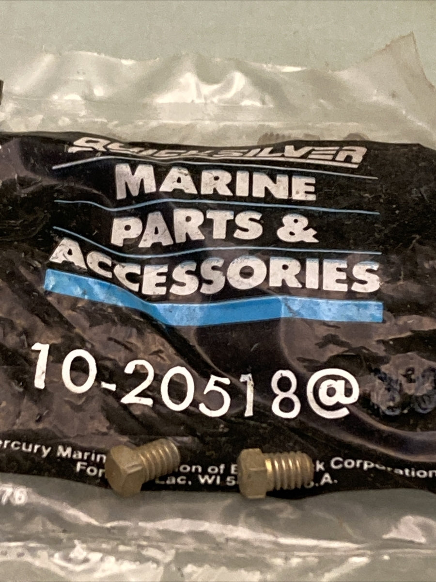 QTY 2 NEW GENUINE MERCURY QUICKSILVER 10-20518 SET SCREW