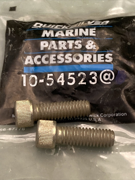 QTY 2 NEW GENUINE MERCURY QUICKSILVER 10-54523 SCREW