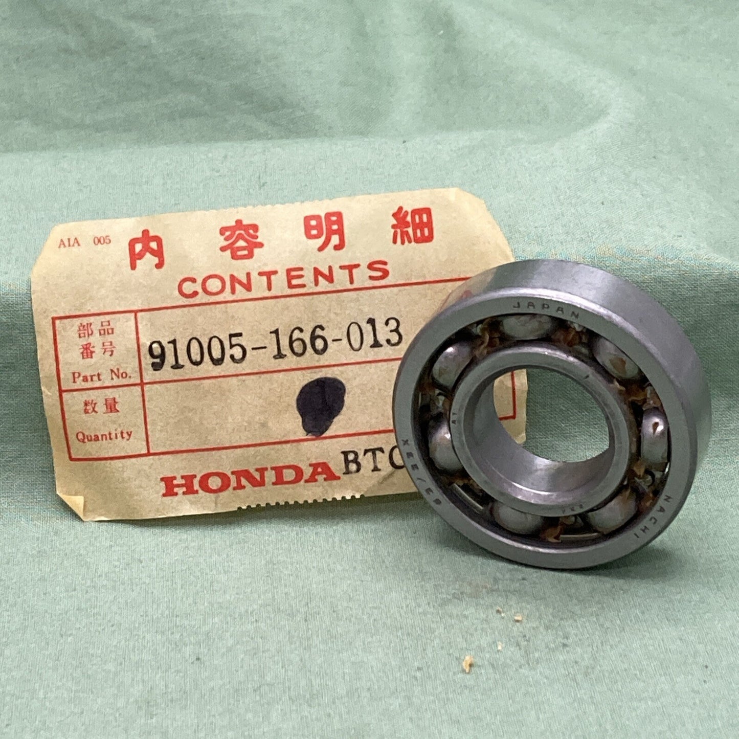 NEW GENUINE HONDA 91005-166-013 CRANKSHAFT - PISTON  Bearing (6222)