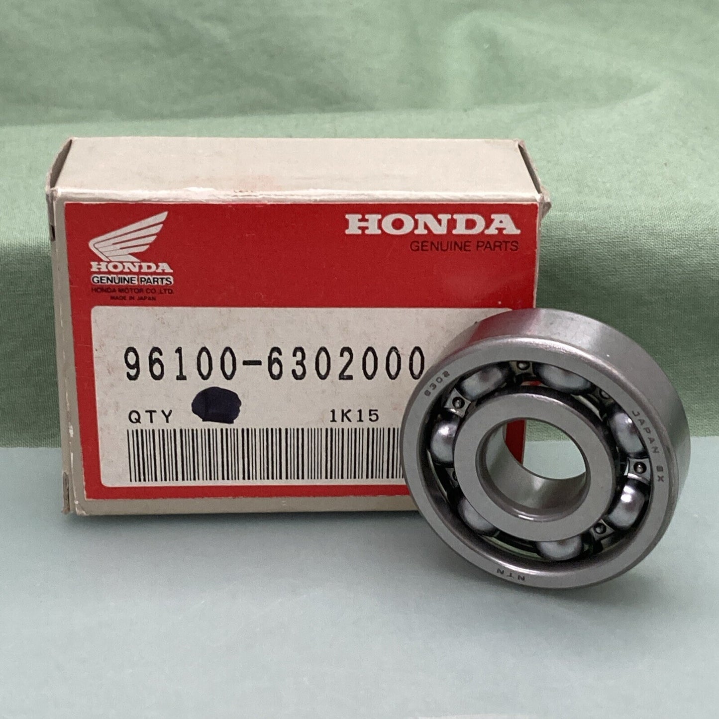 NEW GENUINE HONDA 96100-6302000 FRONT WHEEL Bearing (6302)