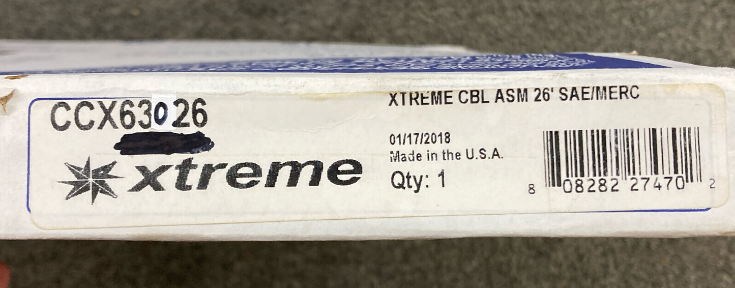 NEW SEASTAR SOLUTIONS CCX63026 Control Cable Assy, 3600 Merc Xtreme, 26'