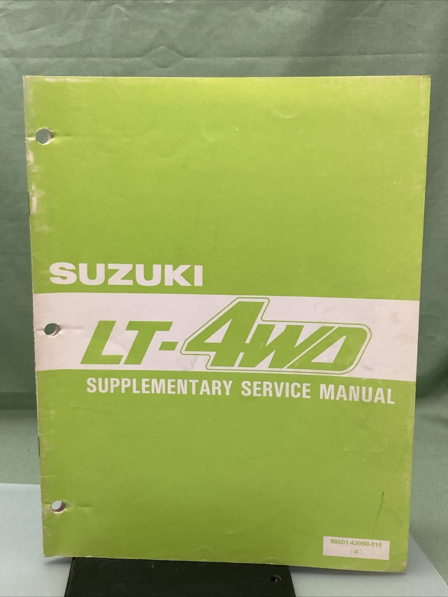 GENUINE SUZUKI 99501-42090-01E SUPPLEMENTARY SERVICE MANUAL LT-4WD