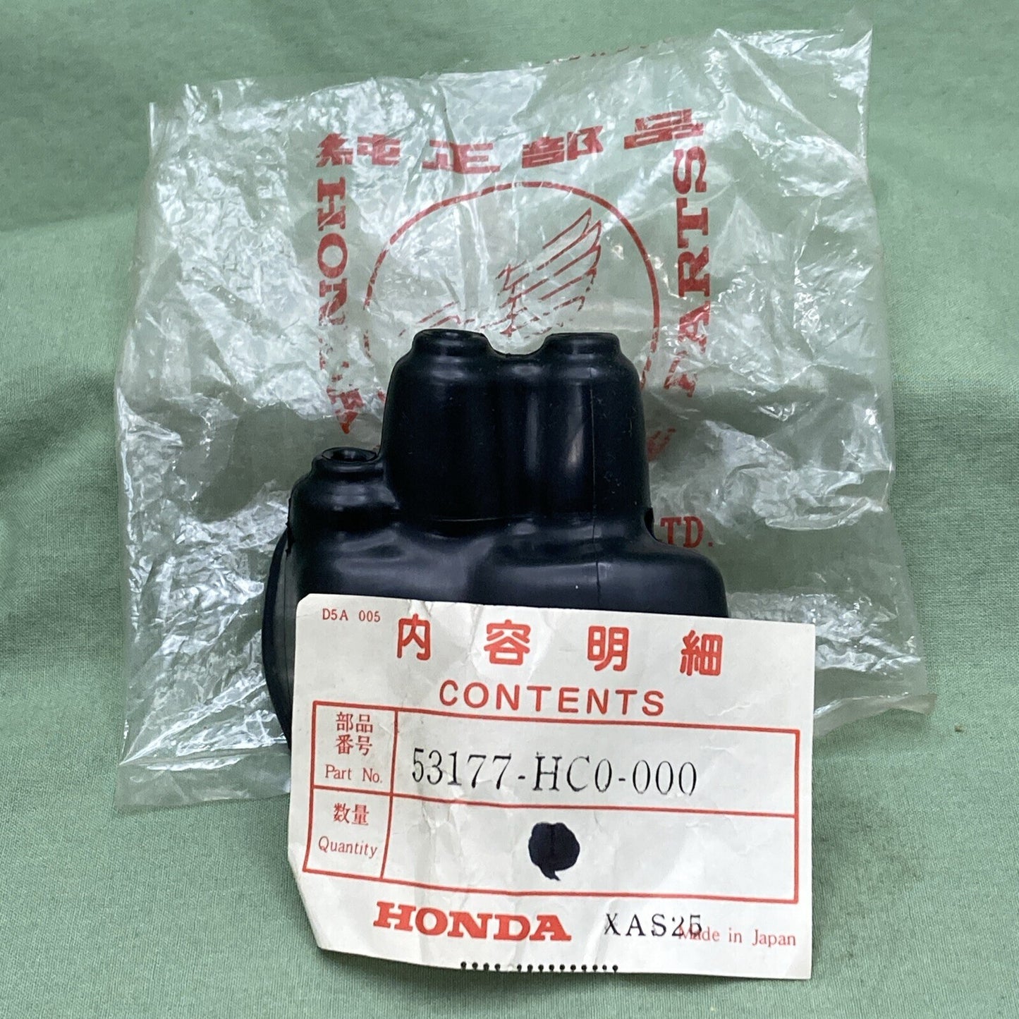 NEW GENUINE HONDA 53177-HC0-000 COVER, L. HANDLEBAR