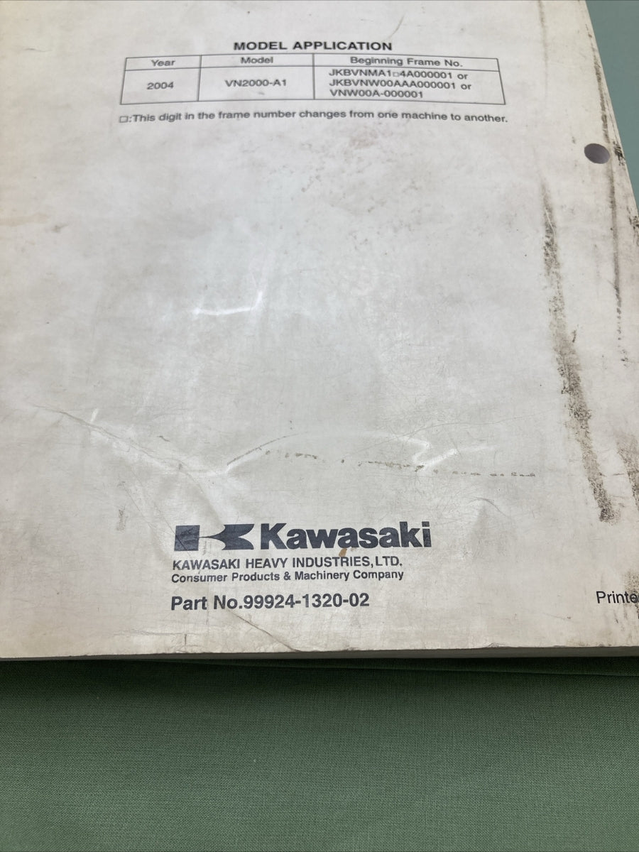 GENUINE KAWASAKI 99924-1320-02 SERVICE MANUAL VULCAN 2000/VN2000