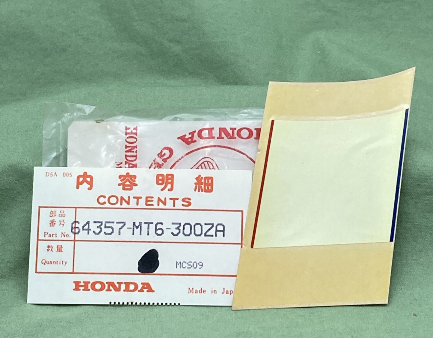NEW GENUINE HONDA 64357-MT6-300ZA Stripe, L. (TYPE1)