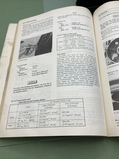 GENUINE KAWASAKI 99924-1048-10 SERVICE MANUAL GPZ900R
