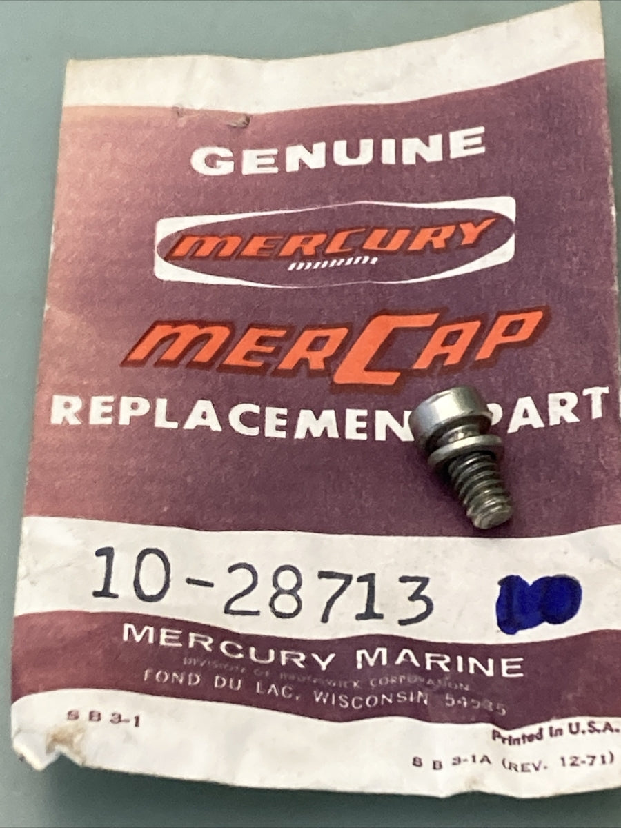 QTY 10 NEW GENUINE MERCURY QUICKSILVER 10-28713 SCREW