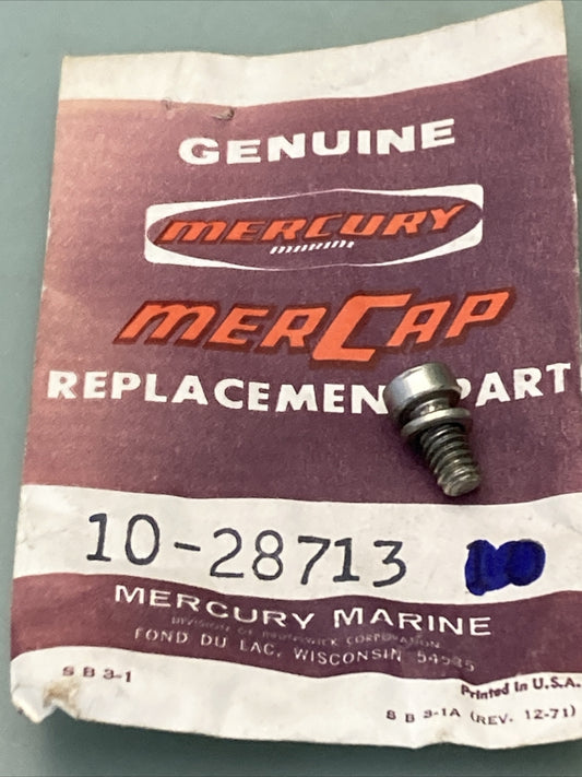 QTY 10 NEW GENUINE MERCURY QUICKSILVER 10-28713 SCREW