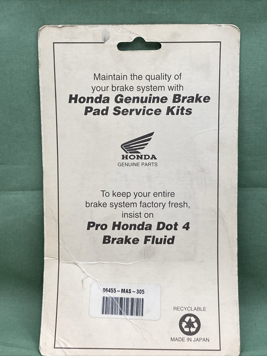 NEW GENUINE HONDA 06455-MAS-305 BRAKE PAD SET