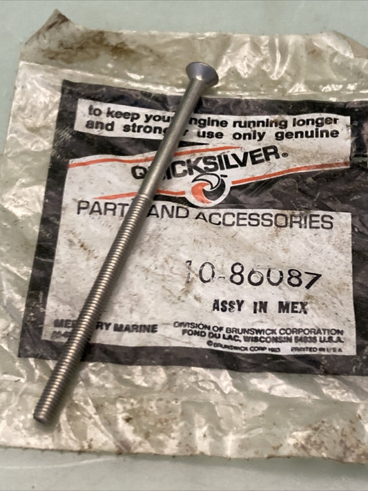 QTY 2 NEW GENUINE MERCURY QUICKSILVER 10-86087 SCREW