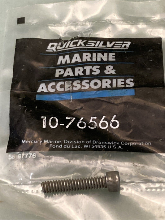 QTY 2 NEW GENUINE MERCURY QUICKSILVER 10-76566 SCREW