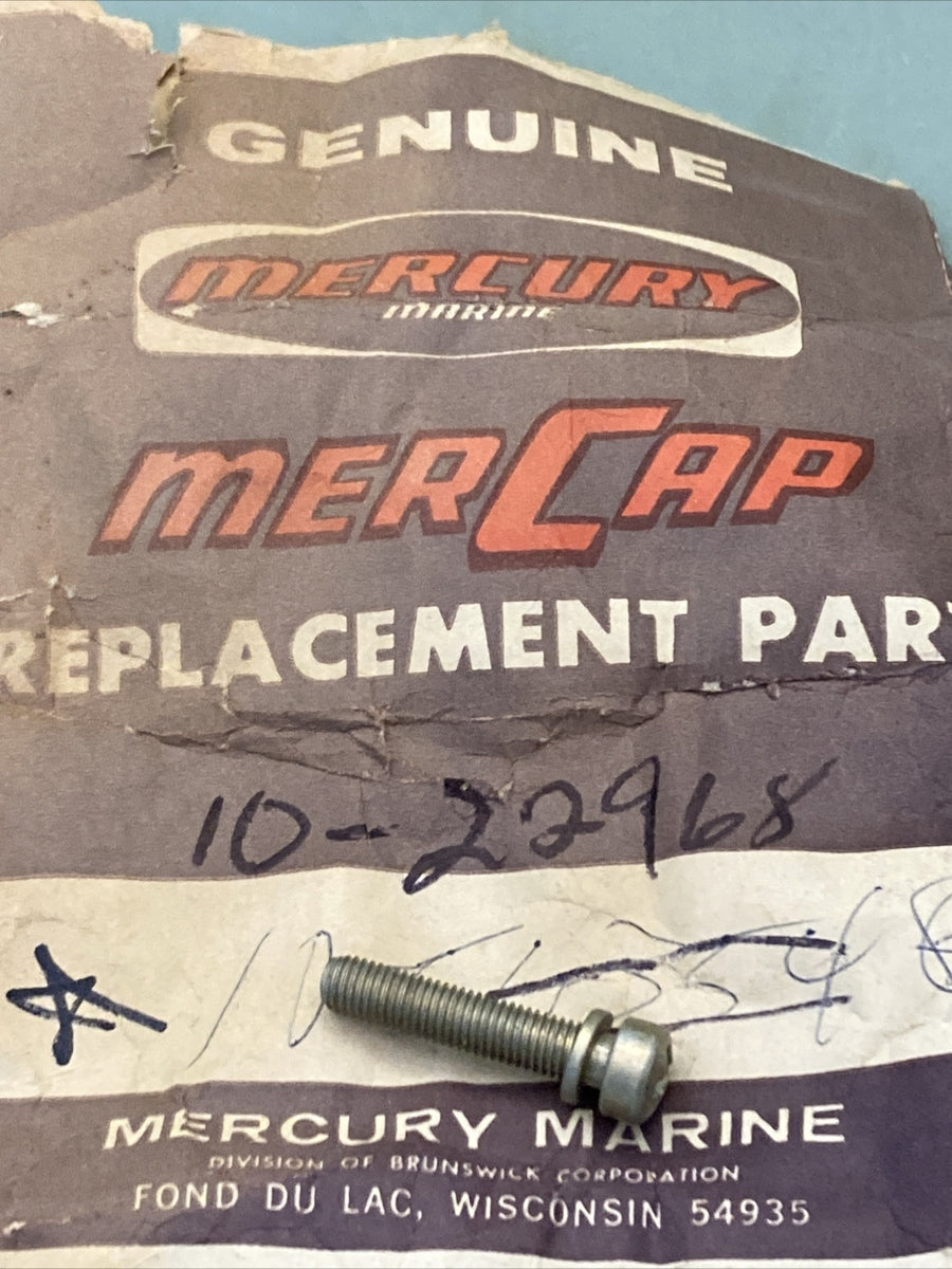 QTY 2 NEW GENUINE MERCURY QUICKSILVER 10-22968 SCREW