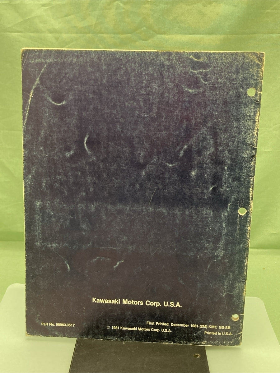 GENUINE KAWASAKI 99963-3517 SNOWMOBILE SHOP MANUAL SUPPLEMENT INTRUDER ST440-A4A