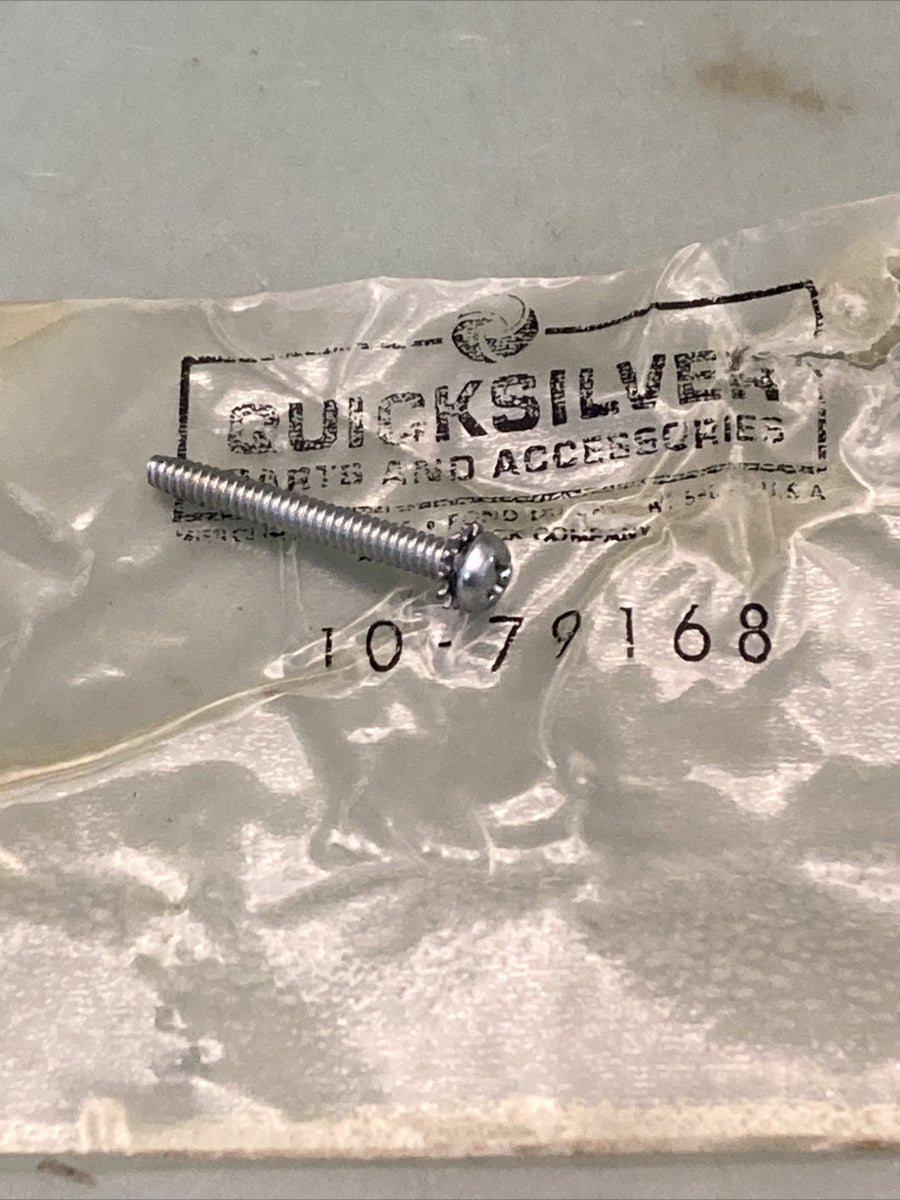 QTY 2 NEW GENUINE MERCURY QUICKSILVER 10-79168 SCREW