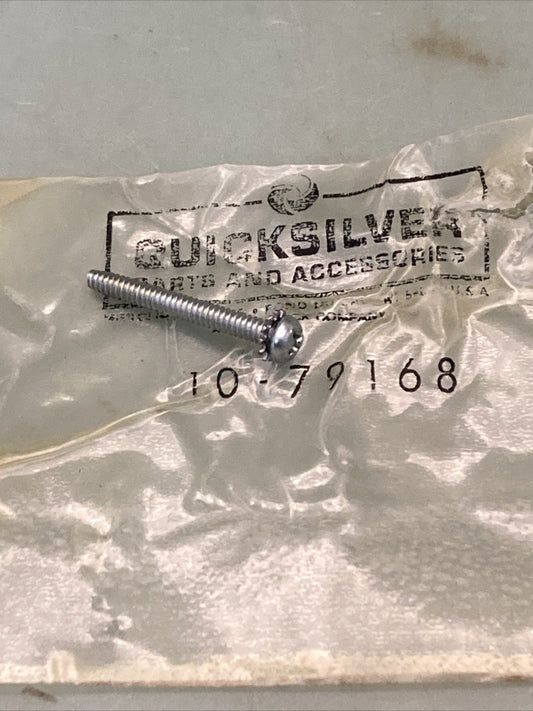 QTY 2 NEW GENUINE MERCURY QUICKSILVER 10-79168 SCREW