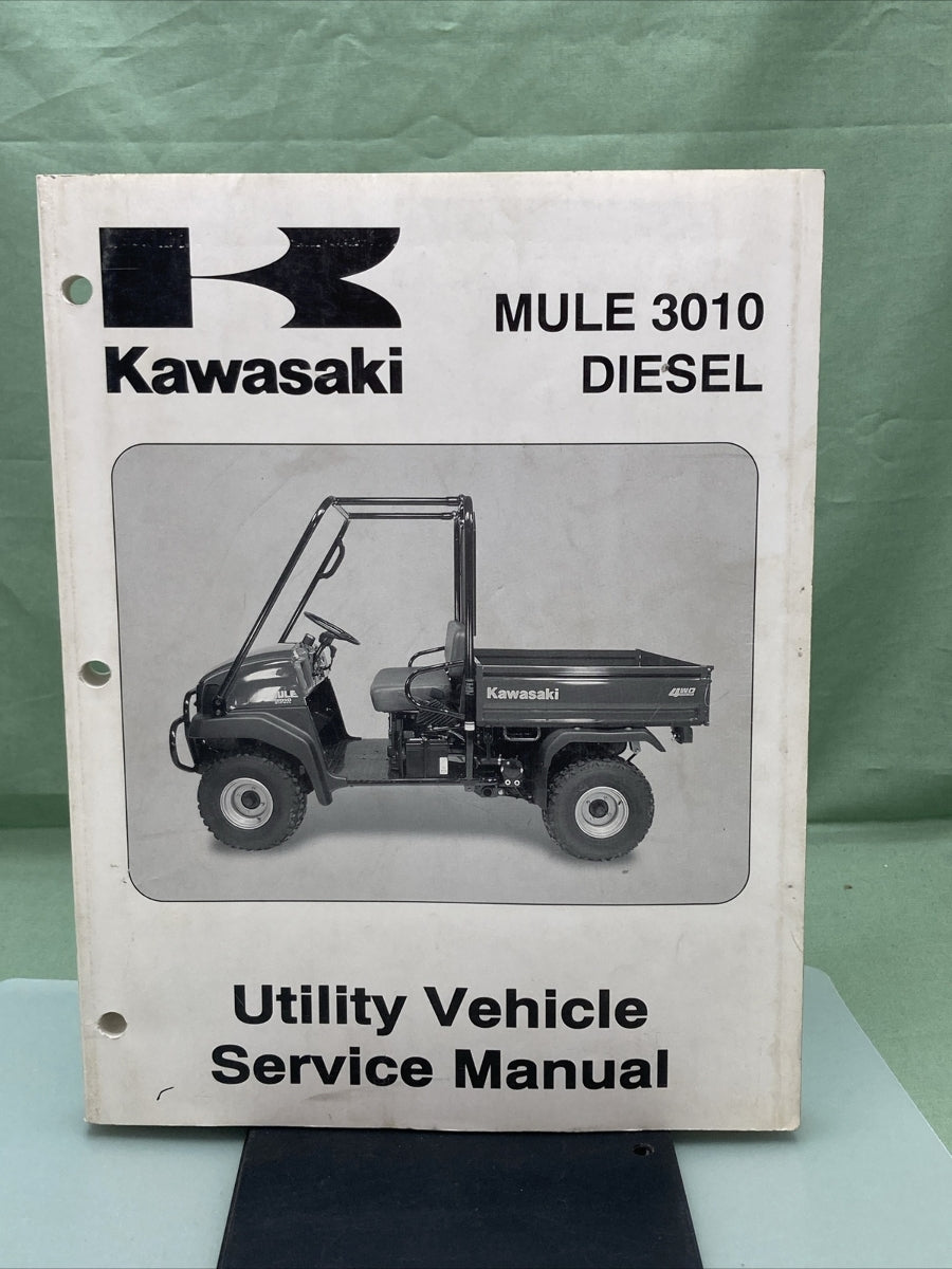 GENUINE KAWASAKI 99924-1306-01 UTILITY VEHICLE SERVICE MANUAL MULE 3010 DIESEL