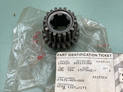 NEW GENUINE HONDA 23431-ME5-000 GEAR, MAINSHAFT SECOND THIRD (20T,21T)