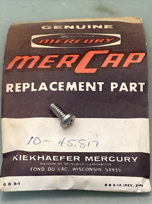 QTY 5 NEW GENUINE MERCURY QUICKSILVER 10-45817 SCREW