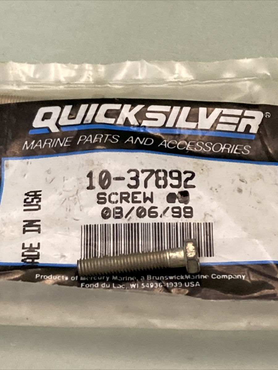 QTY 2 NEW GENUINE MERCURY QUICKSILVER 10-37892 SCREW