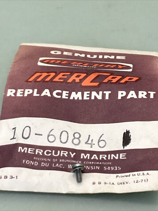 QTY 2 NEW GENUINE MERCURY QUICKSILVER 10-60846 SCREW