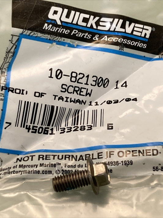NEW GENUINE MERCURY QUICKSILVER 10-821300 14 SCREW