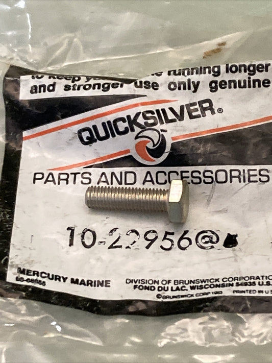 QTY 2 NEW GENUINE MERCURY QUICKSILVER 10-22956 SCREW
