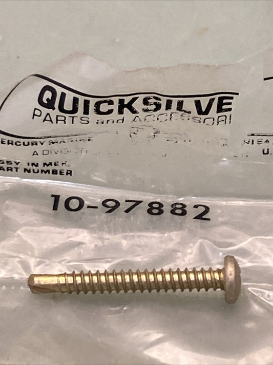 QTY 5 NEW GENUINE MERCURY QUICKSILVER 10-97882 SCREW