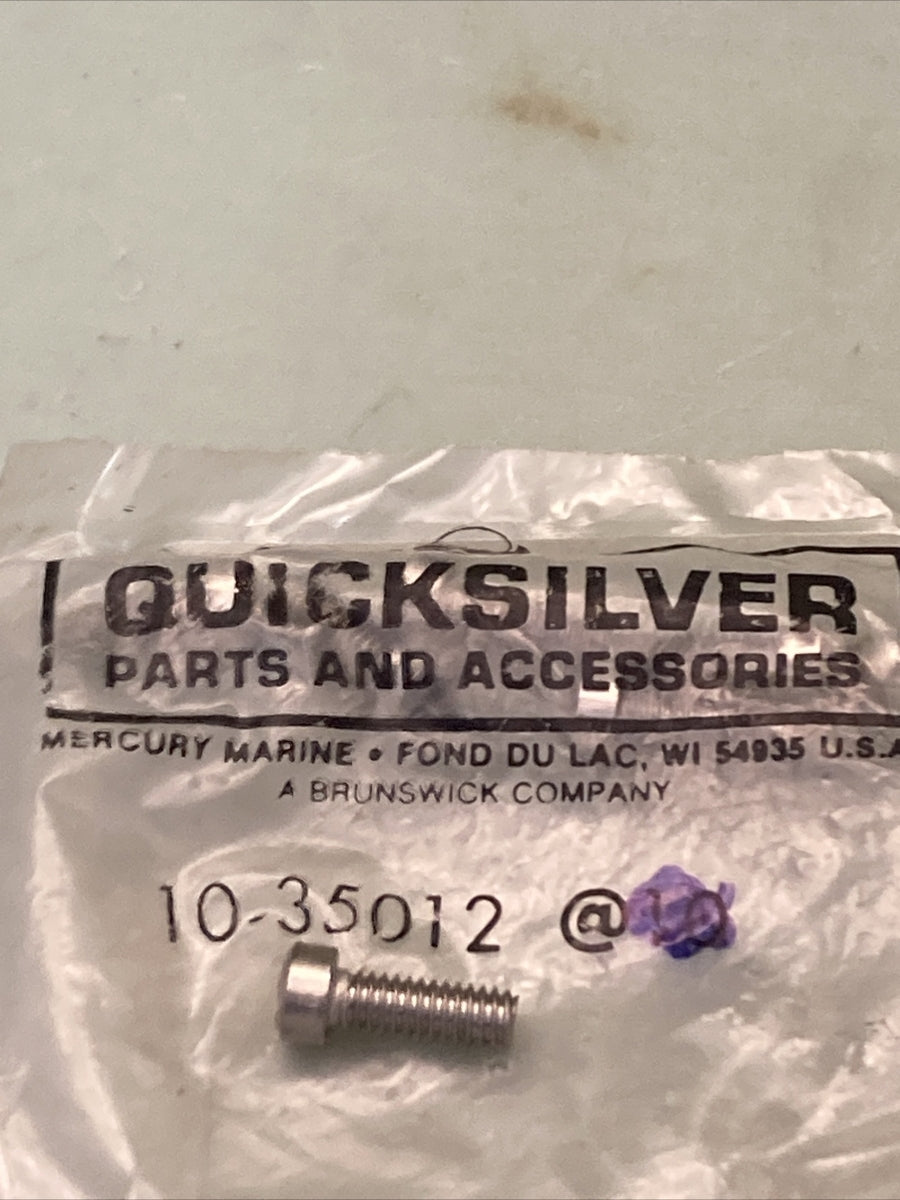 QTY 6 NEW GENUINE MERCURY QUICKSILVER 10-35012 SCREW