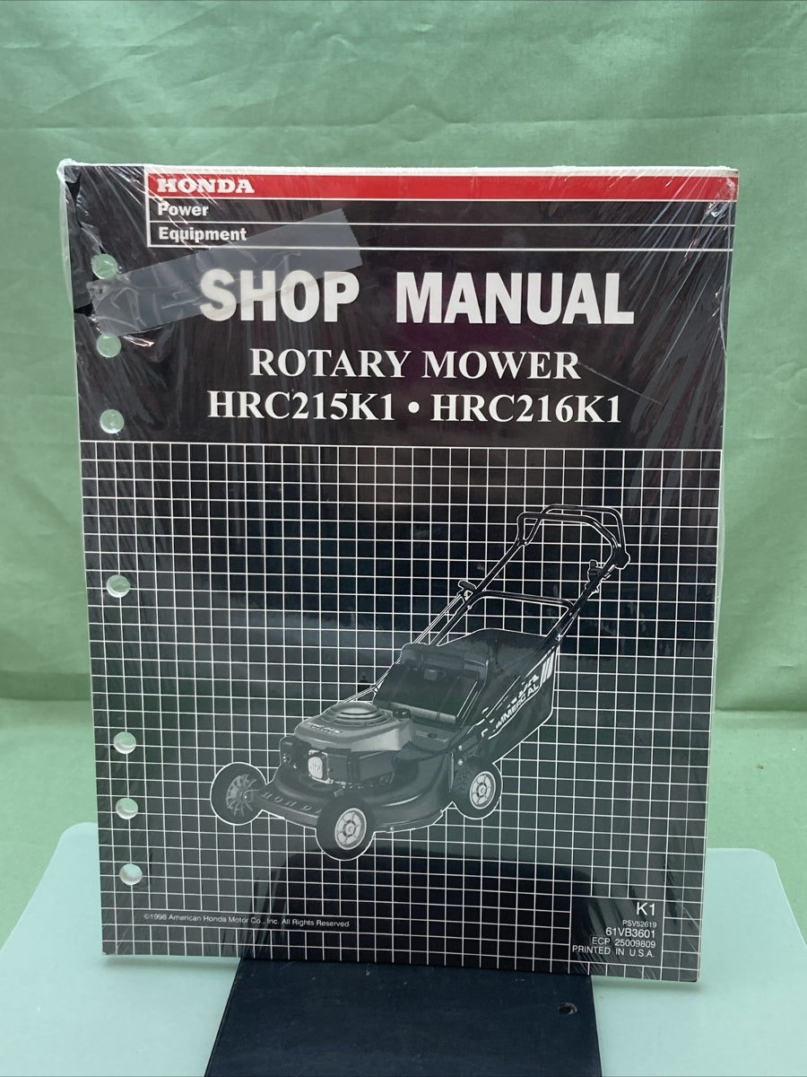 NEW GENUINE HONDA 61VB3601 ROTARY MOWER SHOP MANUAL HRC215K1 /HRC216K1