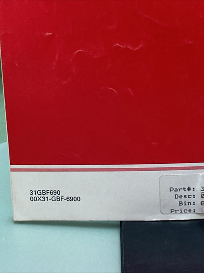 GENUINE HONDA 31GBF690 OWNER'S MANUAL/COMPETITION HNDBOK CR80R/CR80RB EXPERT '02