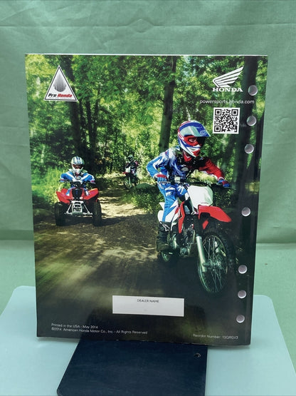 GENUINE HONDA 13QRGV3 QUICK REFERENCE GUIDE VOL. 3 2008-2014