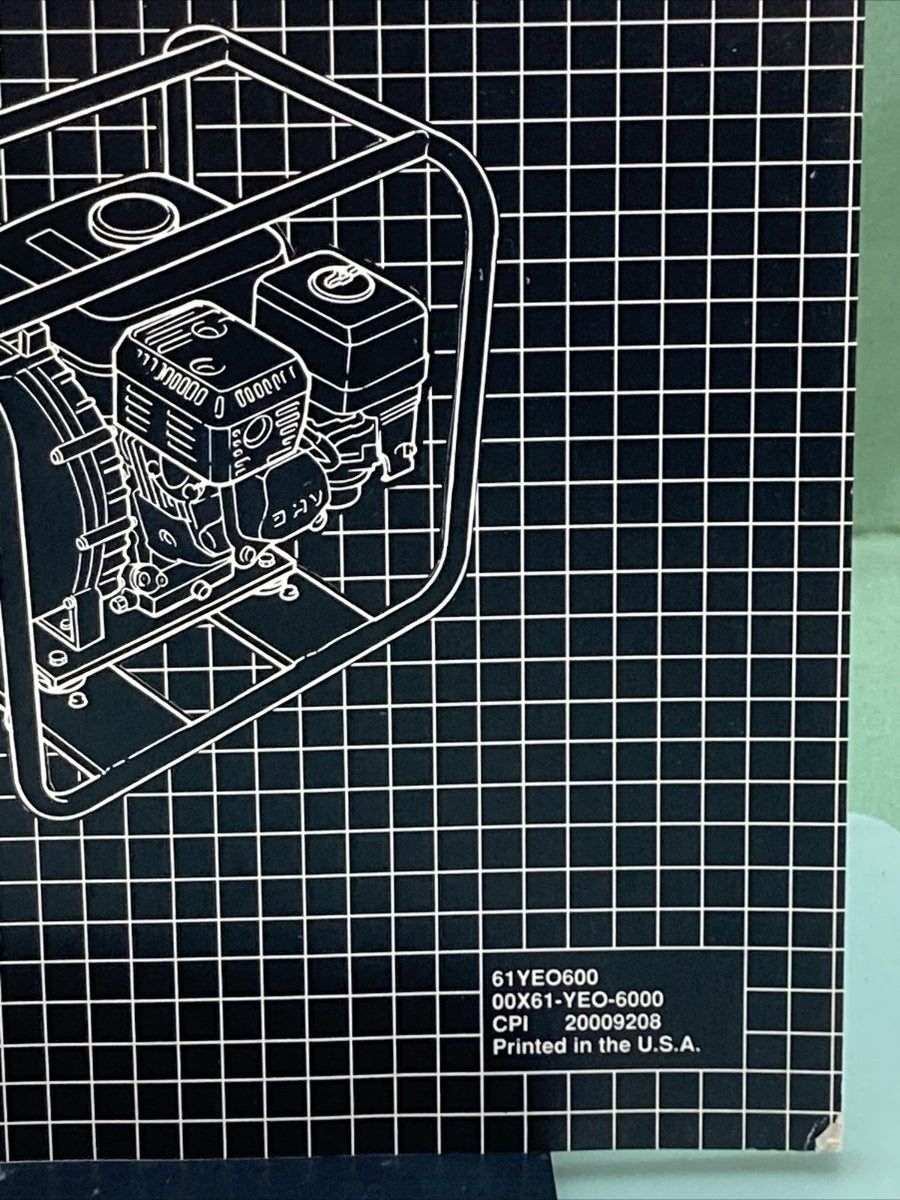 NEW GENUINE HONDA 61YEO600 MULTI-PURPOSE WATER PUMP SHOP MANUAL WMP20X