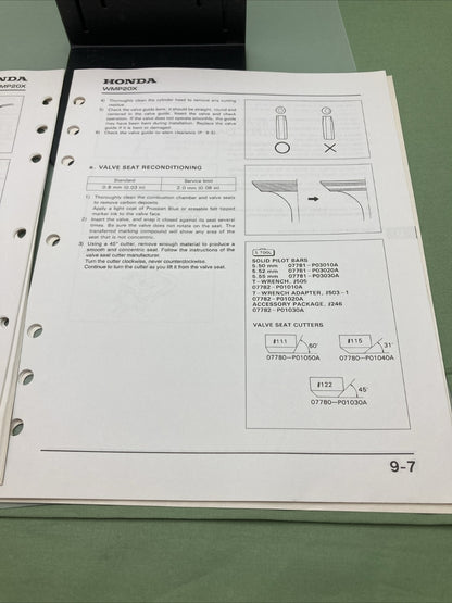 NEW GENUINE HONDA 61YEO600 MULTI-PURPOSE WATER PUMP SHOP MANUAL WMP20X