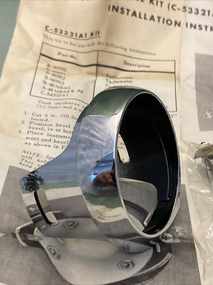NEW GENUINE MERCURY QUICKSILVER 53322A1 GAUGE BEZEL KIT