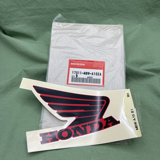 NEW GENUINE HONDA 17511-MBW-A10ZA MARK, R. FUEL TANK (TYPE1)