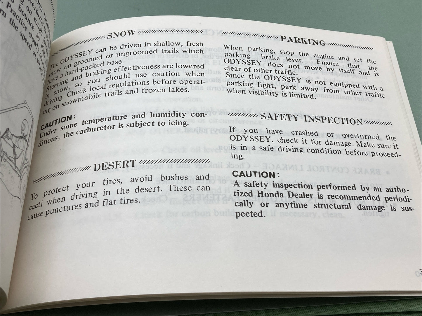 NEW GENUINE HONDA 31950090 ODYSSEY OWNER'S MANUAL '83