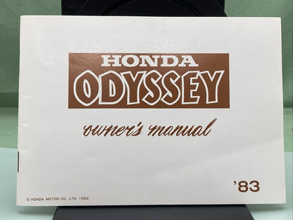 NEW GENUINE HONDA 31950090 ODYSSEY OWNER'S MANUAL '83