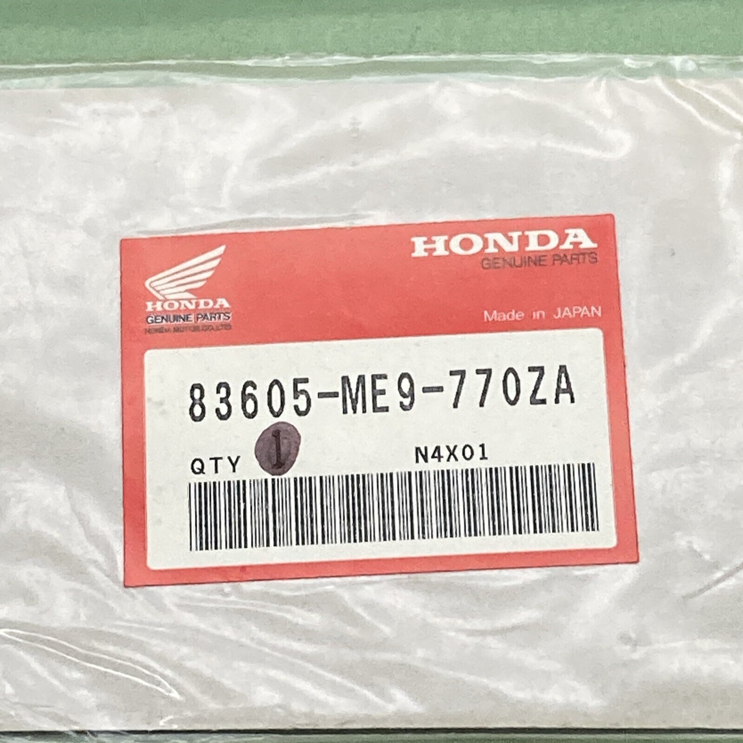 NEW GENUINE HONDA 83605-ME9-770ZA MARK, SIDE COVER (TYPE1)