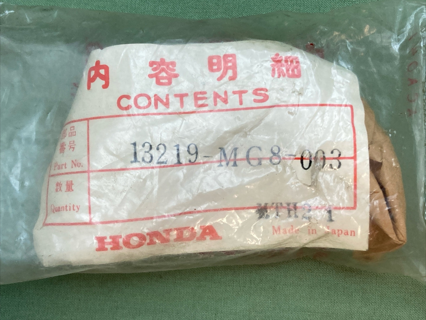 NEW GENUINE HONDA 13219-MG8-003 CONNECTING ROD BEARING