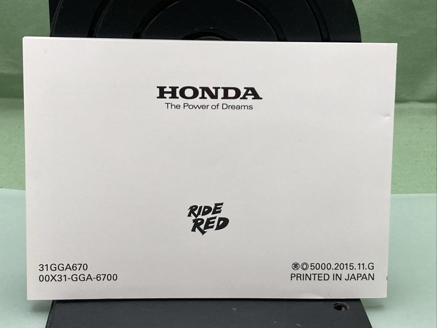 NEW GENUINE HONDA 31GGA670 RUCKUS NPS50 OWNER'S MANUAL '16