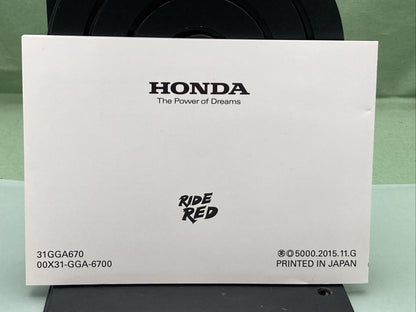 NEW GENUINE HONDA 31GGA670 RUCKUS NPS50 OWNER'S MANUAL '16